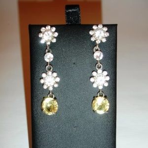 Vintage Repro Jewelry Zirconia Stud Earrings